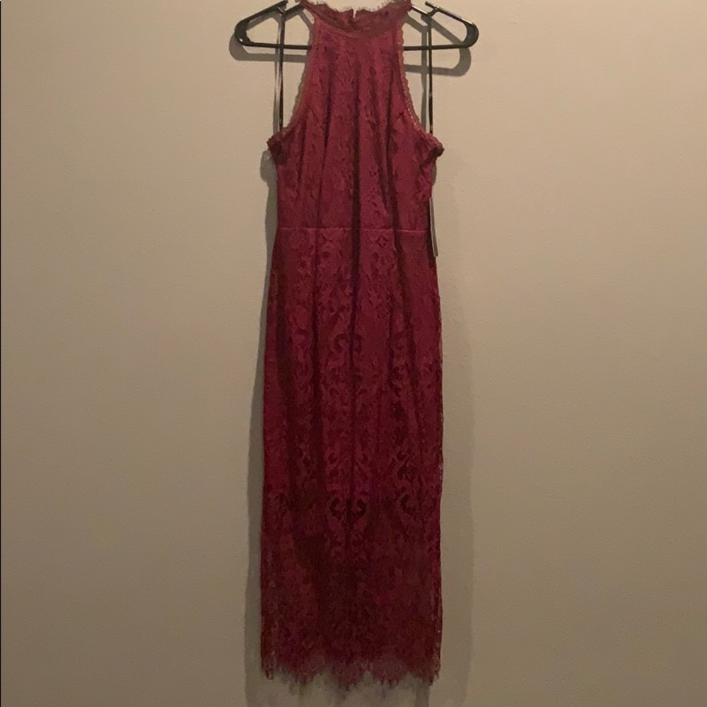 Burgundy dress